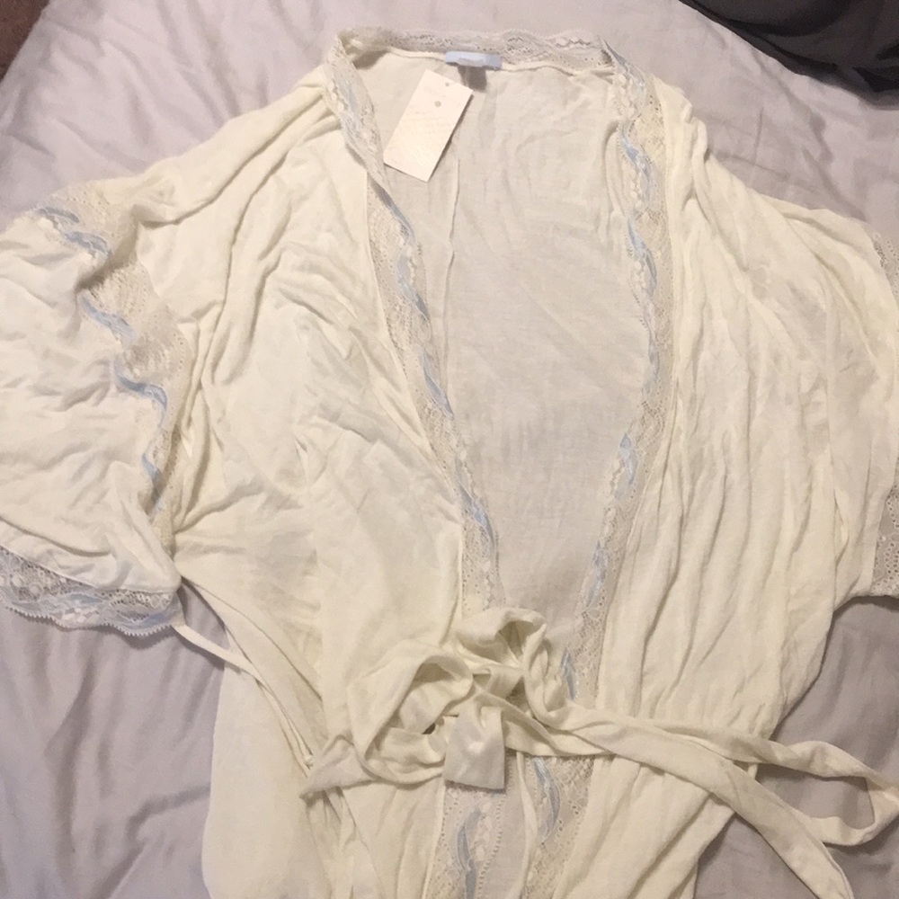 Ivory Lace Robe